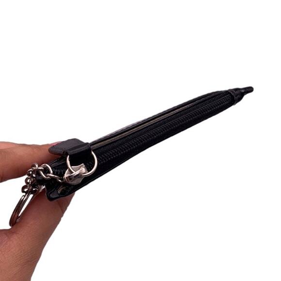 COACH  Black Coin Purse Cardholder Wallet - Picture 4 of 7